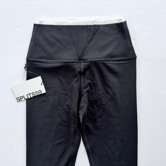 Splits 59 Black Dual High Waist Airweight 7/8 Legging NEW Size Small Yoga Gym - Picture 3 of 7